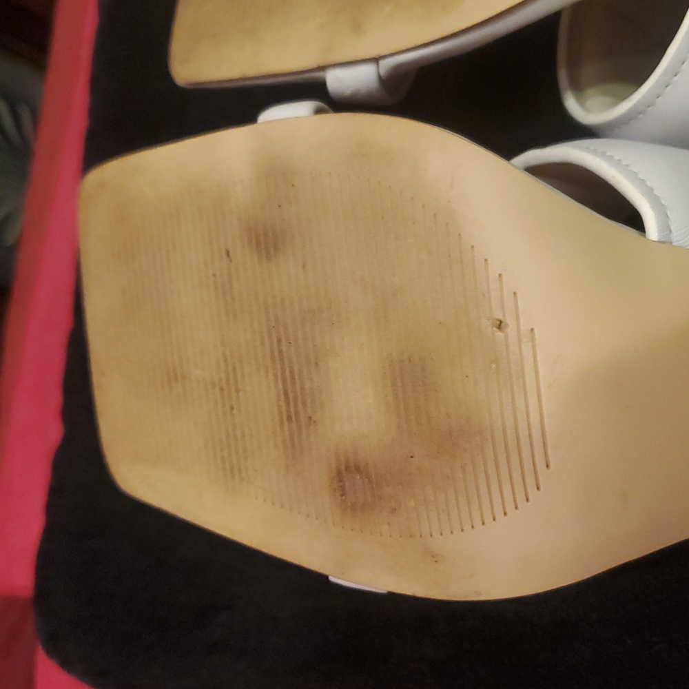 Marc Fisher Cream Women's Mules - Picture 6 of 10